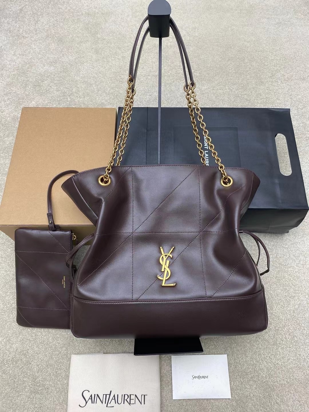 생로랑 제이미 4.3 체인 숄더백 라지 35x35x10cm